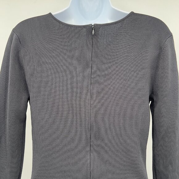 Sachin & Babi Violette Black Beaded Floral Long Sleeve Knit Cocktail Dress M NWT - Picture 5 of 11